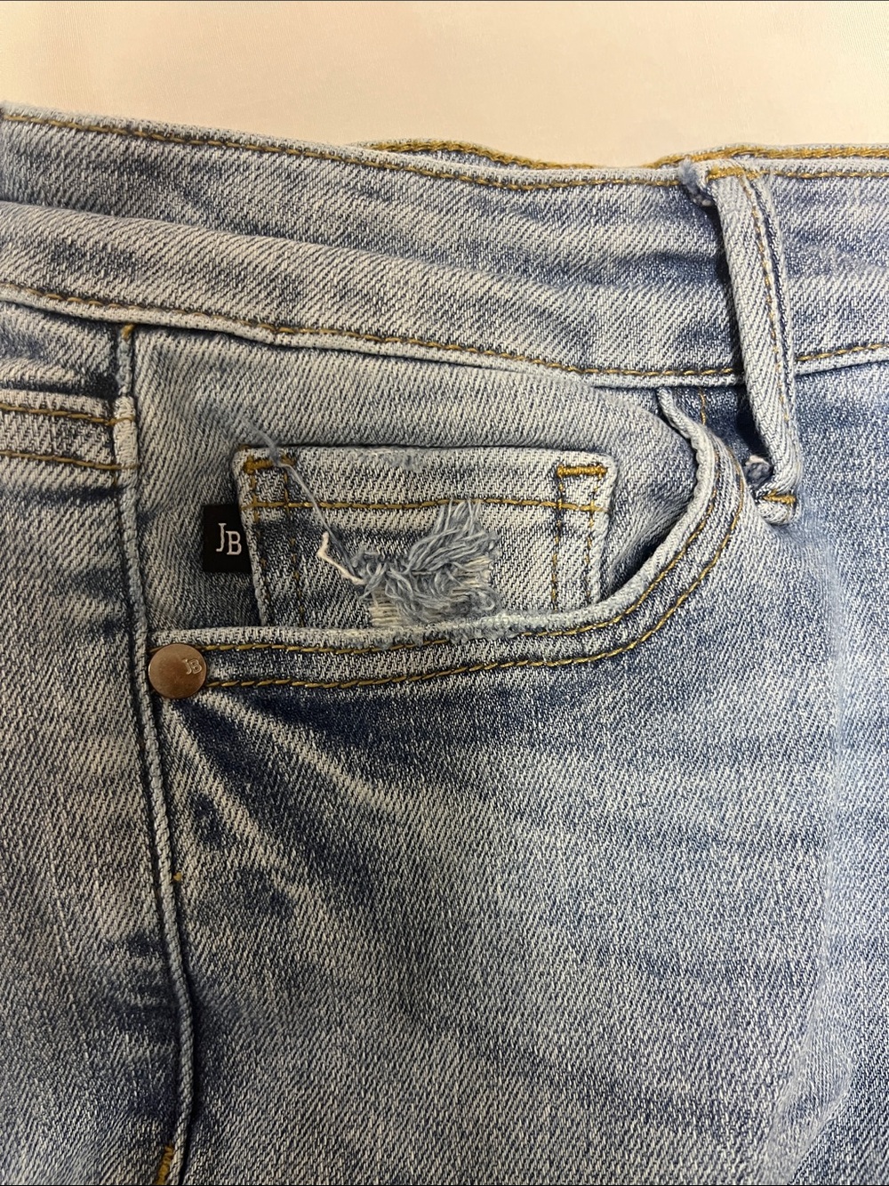 Judy Blue Light Wash Flare Jeans - Picture 6 of 10